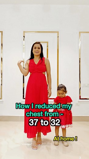 MOMMY- Neetika|DAUGHTERS - Arya N Aarna👭 on Instagram: "Hello ladies I know saggy and heavy chest is every postpartum moms struggle .. I know pregnancy & those endless feeding sessions change your breast and its size but what if I say yes you can reduce its size by doing some simple exercises . I know you all are struggling with your postpartum bodies but what if I say you can get back in shape again but how just follow me & my simple exercises and tips . So in today’s video I have shared some