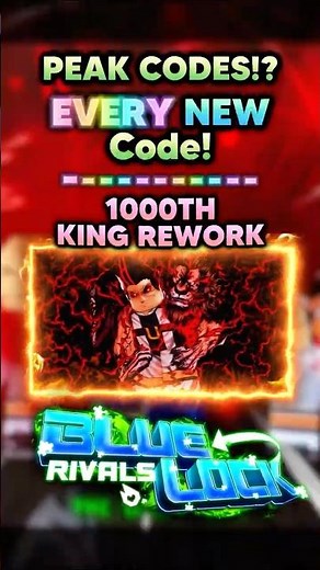 (W CODES) Every NEW Code in 100TH King Rework Update! | Blue Lock Rivals #bluelockrivals #roblox