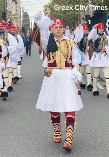 Evzones at ANZAC Day March 2025 in Adelaide