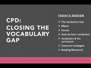 GCSE English: Vocabulary Webinar