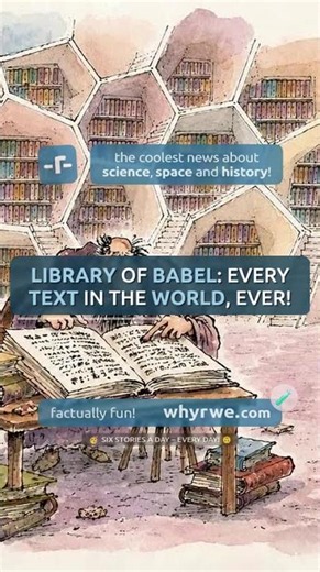 🧪 Library of Babel: every text in the world, ever! 📖