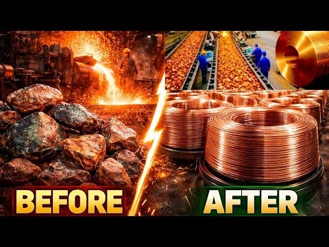 Inside Copper wire manufacturing Factory