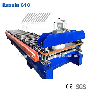 [Hot Item] Russia Market C10 Multi-Ribs Metal Roof Cladding Wall Panel Roll Forming Machine
