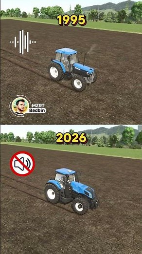 New Holland Tractors Evolution (1995 vs 2026) 🚜 From Classic to Modern! #Shorts