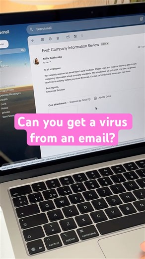 Can you really get an email virus just by opening a message? #shorts