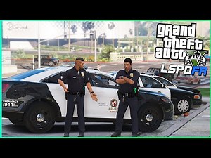 lapd responding - Police Chase PIT MANEUVER with FIRE - Shout out Double Doppler - GTA 5 LSPDFR Mod
