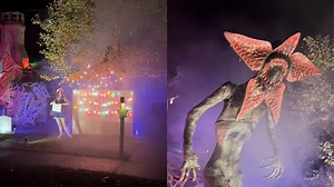 Halloween fanatic spends $2k and month off work creating Stranger Things display