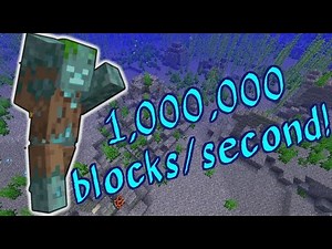 Hyper Speed Drowned! (1,000,000 blocks/second) | Minecraft