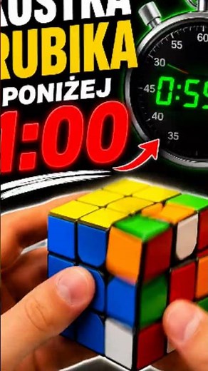 Jak ułożyć kostkę Rubika 3x3 w mniej niż minutę? ⏱️