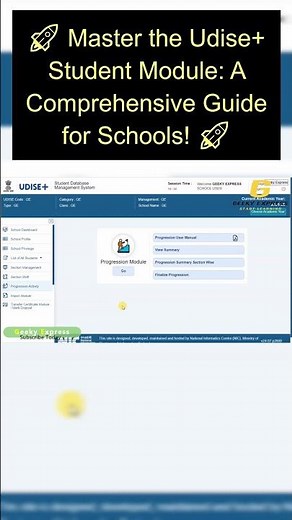 🚀 Master the Udise+ Student Module: A Comprehensive Guide for Schools! 🚀 #udise #udise2024-25