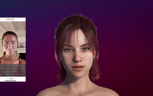 面部表情动作捕捉 Live Face Tracking With iClone