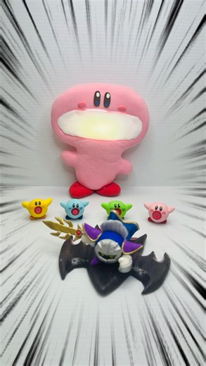 【粘土×コマ撮り】ミニカービィの吸い込み特訓パート10 Mini Kirby’s Inhaling Training Part 10