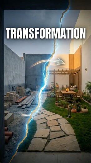 Transformation Jardin Cour Intérieure Moderne | Avant / Après Incroyable