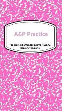 A&P Practice Problem Hesi A2|Teas| Kaplan| #prenursingexam