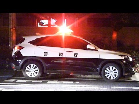 日本に4台のみ？超レアなパトカーを発見！これは珍しい... 警視庁ヴェゼル白黒パトカー Japanese Police Car HONDA VEZEL Patrol Car