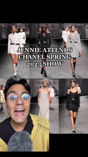 Blackpink's Jennie at Chanel Paris Fashion Week Spring 2023 Show