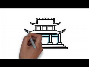 Learn how to draw a dojo house - Drawing video for kids