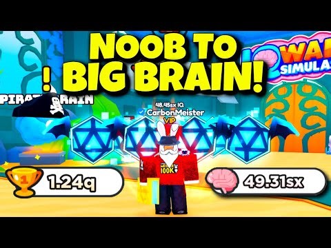 I Went From ZERO BRAIN To BIG BRAIN! IQ Wars Simulator Roblox