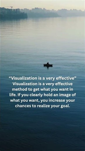 Visualisation is a very effective!