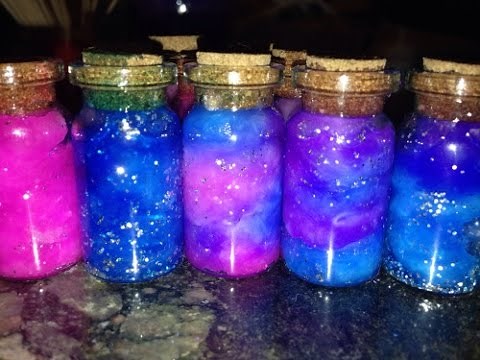 DIY - Galáxia no potinho | Bottle Nebula | Pot of Galaxy