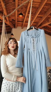 Vestido azul para ir a pasear | Legna Hernandez