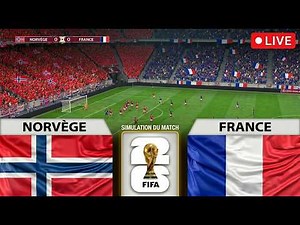 🔴 Norvège vs France En Direct | Match de la Norvège Aujourd'hui | Norvège vs France | Simulation PES