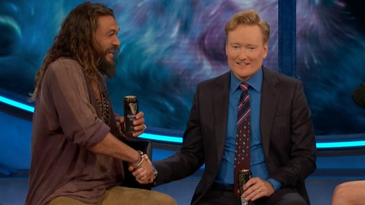 Jason Momoa thinks Aquaman is a relatable superhero. #ConanCon | Team Coco