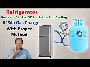 Fridge Gas Charging/Filling Using R134a Refrigerant