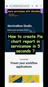 How to create quick pie chart from list view in 5 seonds in servicenow ?