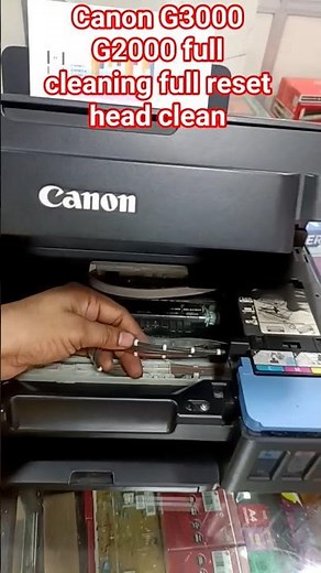 Canon G3000 G2000 full cleaning full reset head clean#canon #service #printersupportsoftware