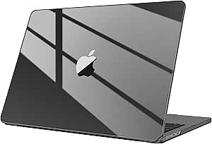 Fintie Case for MacBook Pro 14 Inch A3426 A3427 A3434 A3401 A3185 A3112 A2992 A2918 A2779 A2442 (2021-2026), Ultra-Transparent Cover for MacBook Pro 14" M5/M4/M3/M2/M1 Chip, Black, Crystal Black