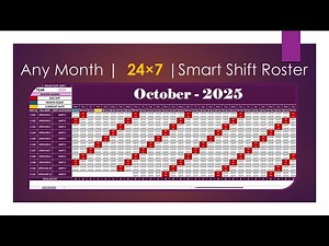 Shift Roster in excel #excel #roster #trending #viralvideo #education #learning