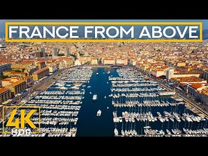 Cities of France from Above - 4K HDR Drone Footage with Calming Music