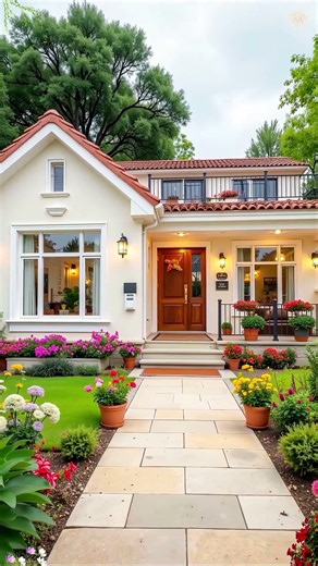 Charming Small House Design | Elegant Modern Exterior Ideas #housedesign #dreamhome #homedecor
