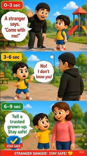 🛑 Stranger Danger Safety for Kids | Stay Safe Around Strangers | Kids Nursery Team #safekids