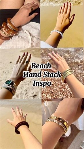Hand stack inspo!✨ #handstack #bracelet #watch #fossil #handaccessories