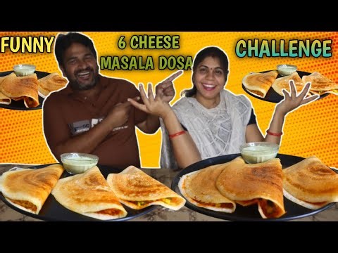 Tasty Home Made 6 Cheese Masala Dosa Eating Challenge | South Indian Street Food Challenge