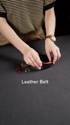 Making a Handmade Leather Belt: ASMR Experience