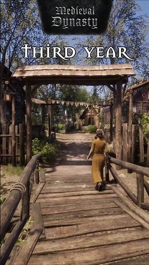 Time passes, and your village slowly grows… 🥰 #medievaldynasty #rendercube