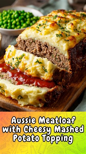 Aussie Meatloaf with Cheesy Mashed Potato Topping: Hearty, Comforting & Family-Friendly – A True Pub-Style Classic! | Easy Aussie Recipes