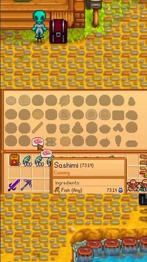 Cooking Sashimi & Visiting the Sushi Shop - Stardew Valley #stardewvalley