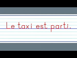 écriture script en français