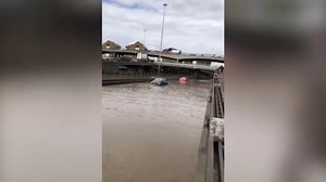 London chaos: North Circular flood sparks closure - motorists trapped