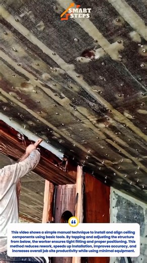 This Simple Ceiling Installation Trick Saves Time on Construction Jobs