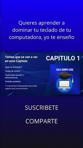 Quieres aprender a dominar tu teclado de tu computadora yo te enseño