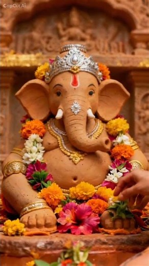 Ganpati Bappa Morya 🙏1 Minute Ganpati Puja & Aarti#Shorts #GaneshAarti #GanpatiPuja #Bhakti