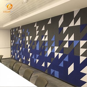 [Hot Item] Easy Installation Element Collage Polyester Fiber Acoustic Panel for Office
