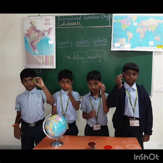 #Gravity makes Spheres# Through a fun clay activity, Grade 3 students discovered the role of gravity. They learned that gravity causes matter to come together to form a sphere. This explains why celestial bodies are round. The activity encouraged hands-on learning and scientific thinking. | Seeds-Uranus