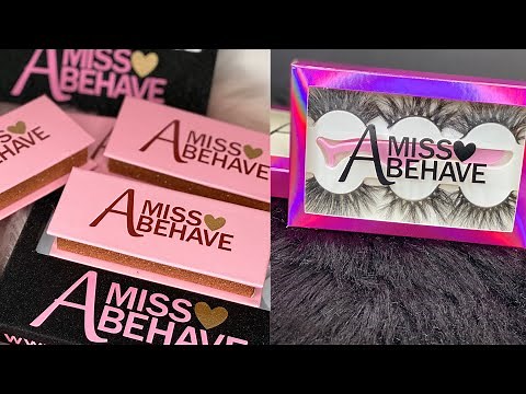 HOW TO CUSTOMIZE EYELASH BOXES | Diy Eyelash Boxes | by Amissbehave
