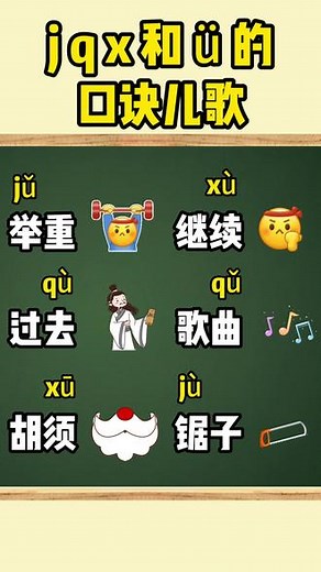 jqx和ü的口诀儿歌 拼音重难点突破👊 ❣️jqx真淘气！见到鱼泡就戳去戳掉鱼泡还读ü收藏起来跟读练习！！#一年级拼音 #拼音教学 #jqx #幼小衔接拼音 #家长必读,j拼音儿歌口诀- 抖音